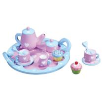 Lelin toys Дървен сервиз за чай, Сърца