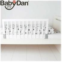 BABYDAN ДЪРВЕНА ПРЕГРАДА ЗА ЛЕГЛО WHITE