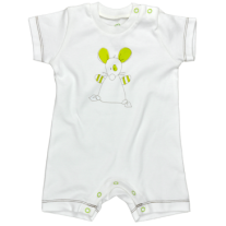 For Babies Дафра Бебешко гащеризонче с къс ръкав