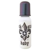 Rock Star Baby бебешка бутилка 250ml Fleur de lis black