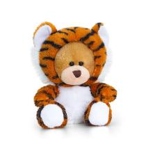 Keel Toys -Плюшено мече с костюм на тигър, 14 см