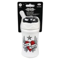 Rock Star Baby чаша- бутилка със сламка 340ml Heart & Wings