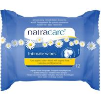 Natracare - Био интимни кърпички, 12 бр.