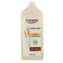 FRIENDLY ORGANIC НАТУРАЛЕН САПУН ЗА РЪЦЕ С ЕКСТРАКТ ОТ ОРГАНИЧЕН ОРИЗ 1000 МЛ 