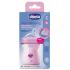 Пластмасово шише за хранене Chicco Natural Feeling 150 мл. със силиконов биберон 1 капка 0 м+ розово