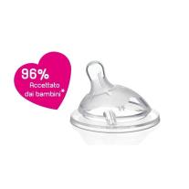 Пластмасово шише за хранене Chicco Natural Feeling 150 мл. със силиконов биберон 1 капка 0 м+ синьо