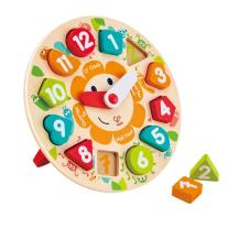 Hape Дървен пъзел и часовник
