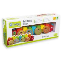 Играчка за дърпане Гъсеница Andreu toys