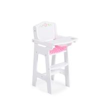 Moni Toys дървен стол за хранене за кукли B012