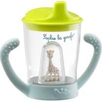Неразливаща се чаша с дръжки Sophie-la-giraffe 6m+
