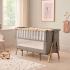 Tutti Bambini Cozee XL Junior Bed & Sofa Oak & Charcoal, легло близо до мен, трансфсформиращо се в стандартно легло и диван Tutti Bambini Cozee XL Junior Bed & Sofa Oak & Charcoal, легло близо до мен, трансфсформиращо се в стандартно легло и диван