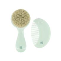 KIKKA BOO Гребен и четка от естествен косъм Savanna Mint