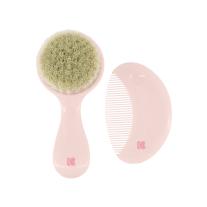KIKKA BOO Гребен и четка от естествен косъм Savanna Pink