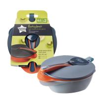 Tommee tippee Купи за храна с капак и лъжица 7m+ (2 бр./оп.) TT-44671871