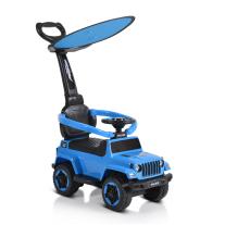 Кола за бутане с дръжка Moni POLICE 219 синя