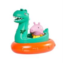 TOMY Toomies Peppa Pig Джордж с лодка Динозавър E73106D