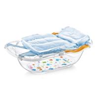 BabyJem мултифункционална подложка за вана BUBBLE BABY BATH TUB NET BLUE