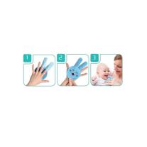 BabyJem Памучни ръкавица за почистване на бебешката уста ORAL CARE GLOVE BLUE