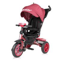 LORELLI Триколка със сенник и въртяща се седалка SPEEDY Red&Black