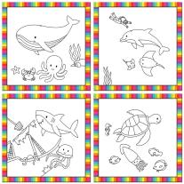 Galt Toys, Подводен свят, бебешка книжка за рисуване с вода