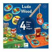 Djeco - 4 игри в 1 - Ludo wood