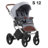 Bebetto Бебешка количка 2в1 Bebetto Luca Pro - еко кожа S12 Bebetto Бебешка количка 2в1 Bebetto Luca Pro - еко кожа S12