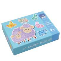 Прогресивен пъзел животните и техните малки 33 части Andreu toys