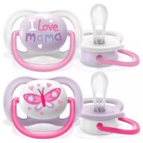 Philips AVENT Ортодонтични залъгалки Ultra Air + стерилизаторна кутия (0-6м), 2 бр./оп.