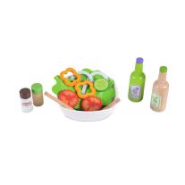 Moni Toys дървен салатен сет 4303