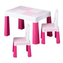 Tega Baby Комплект маса с 2 столчета цветни pink