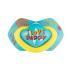 Canpol Комплект силиконови залъгалки със симетрична форма 2 бр, Neon Love 18м+ blue
