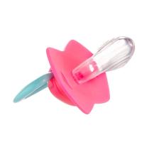 Canpol Комплект силиконови залъгалки със симетрична форма 2 бр, Neon Love 18м+ pink
