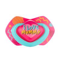 Canpol Комплект силиконови залъгалки със симетрична форма 2 бр, Neon Love 0-6 м pink