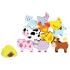 Дървена игра за баланс, Ферма с животни Lelin Toys Дървена игра за баланс, Ферма с животни Lelin Toys
