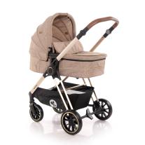 Lorelli Бебешка комбинирана количка Angel 3 в 1 бежова