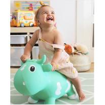 Играчка за скачане "Кравичката Бела" Бяла с черно KidZZfarm