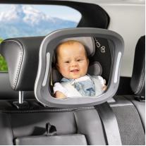 Огледало за наблюдение в автомобил Reer BabyView LED