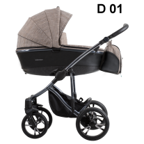 Bebetto Бебешка количка 2в1 - BRESSO Premium Class Dark, D01