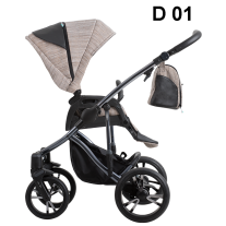 Bebetto Бебешка количка 2в1 - BRESSO Premium Class Dark, D01