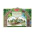 Melissa & Doug - Дървен комплект в куфарче - Железопътна линия Melissa & Doug - Дървен комплект в куфарче - Железопътна линия