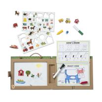 Melissa & Doug - Комплект с магнити за многократно рисуване - Играй, рисувай и създавай - Забавление във фермата