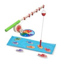 Melissa & Doug - Дървена игра с магнити - Риболов за под