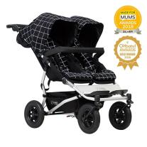 Mountain Buggy Количка за близнаци Duet V3 Grid (каре черно и бяло)