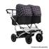 Mountain Buggy Количка за близнаци Duet V3 Grid (каре черно и бяло) Mountain Buggy Количка за близнаци Duet V3 Grid (каре черно и бяло)