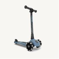 Scoot and Ride Highwaykick 3 сгъваема тротинетка - LED Стоманено синя