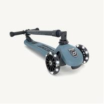 Scoot and Ride Highwaykick 3 сгъваема тротинетка - LED Стоманено синя