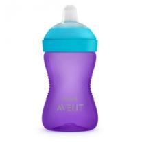 Philips AVENT Неразливаща се чаша с мек накрайник, 300мл, 9м+, лилава