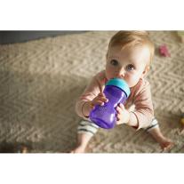 Philips AVENT Неразливаща се чаша с мек накрайник, 300мл, 9м+, лилава