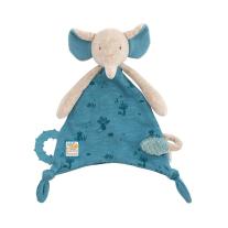Moulin Roty мека играчка comforter слонче