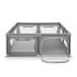 Кошара за игра Lionelo Willow XL - Grey Concrete